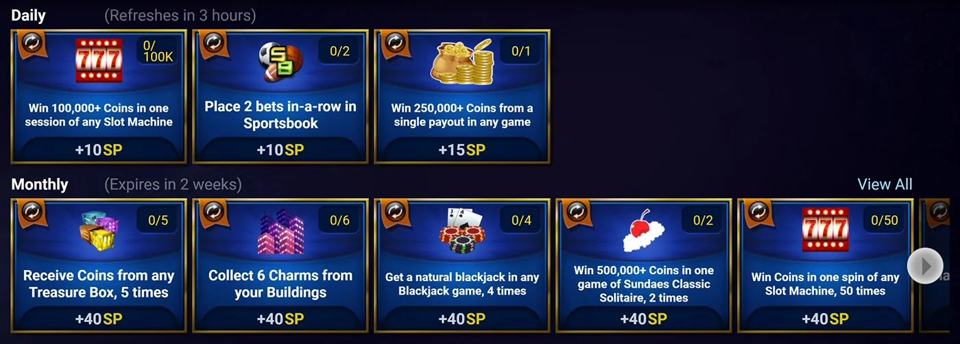 Casino World challenges