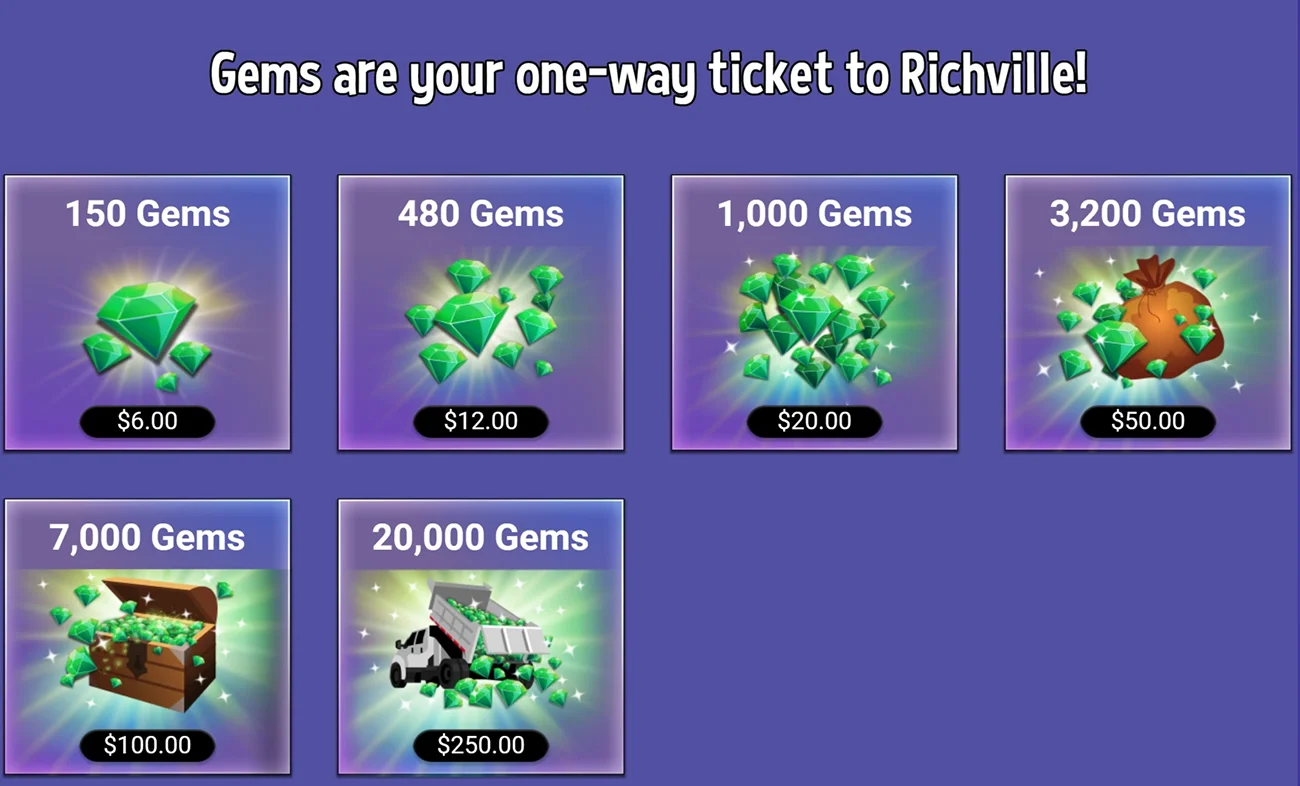 Casino World credit system